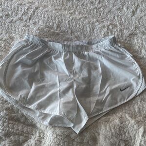 Nike White Running Shorts